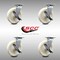 Service Caster 8 Inch Stainless Steel Nylon Swivel Caster Set with Roller Bearings and Brakes SCC-SS30S820-NYR-TLB-4 - alternate 3